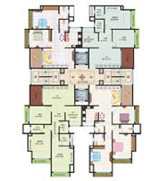 1st, 5th, 7th, 11th, 13th & 15th floor plans